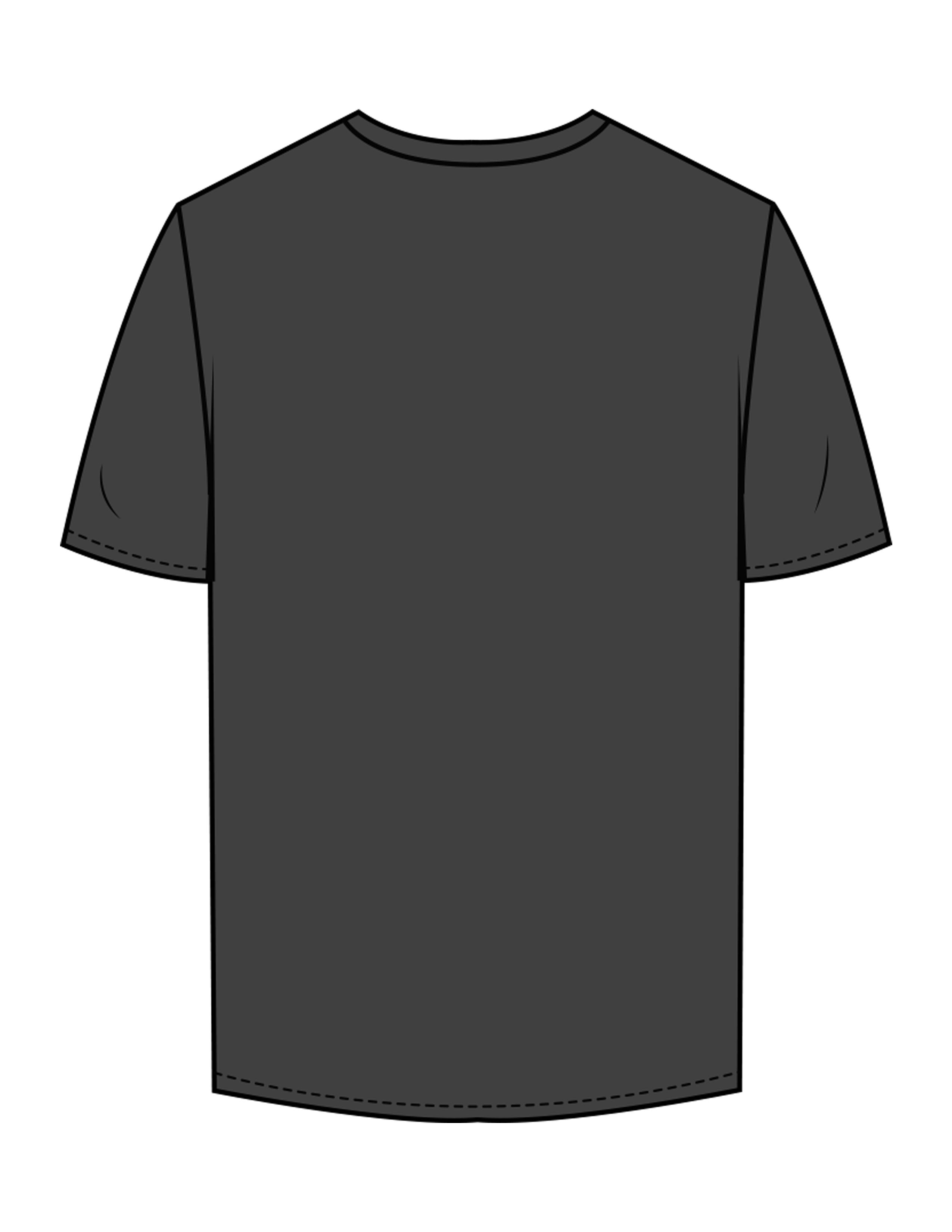 The Mens Tee - Charcoal - Fine Core Pilates - Center Chest Stacked - Printed - White
