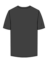 The Mens Tee - Charcoal - Fine Core Pilates - Center Chest Stacked - Printed - White