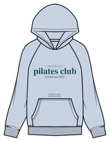The Mens Hoodie - Powder - Movement With Chels - Center Chest Stacked & Upper Pocket - Printed - Dark Blue