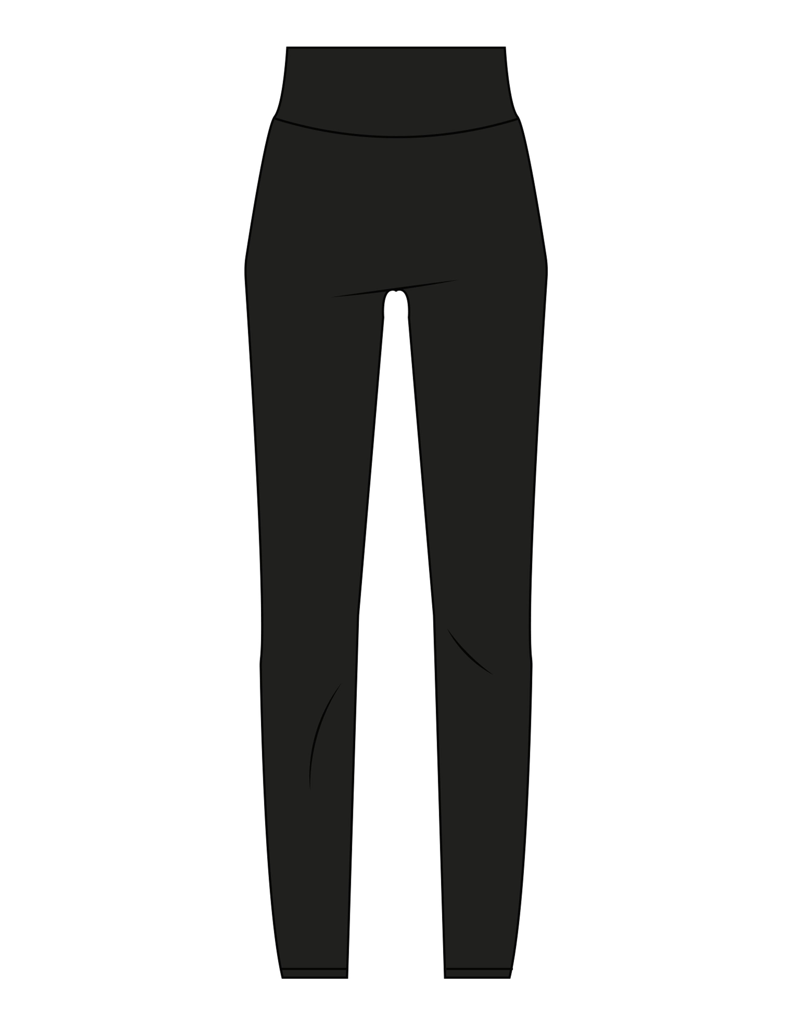 The Basic Legging - Black - Saltvault Location - Back Waistline Location - Printed - White