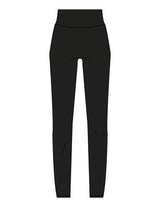 The Basic Legging - Black - Saltvault Instructor - Back Waistline - Printed - White