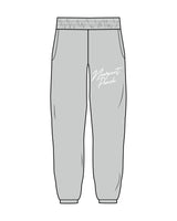 The Womens Sweatpants - Storm - Newport Peach - Left Thigh - White