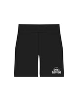 The Mens Swim Short - Black - Gladden Gains - Left Leg - Printed - White