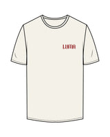 The Mens Tee - Off White - Luma Wellness - Left Chest - "LUMA" Logo - Printed - Red
