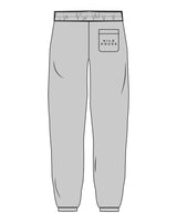 The Mens Sweatpants - Storm - HiLo - Back Right Pocket - Printed - Charcoal
