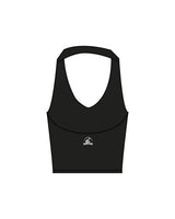 The Halter Tank - Black - Coach Code - Top Back - Icon - Printed - White