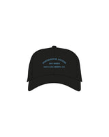 The Dad Hat - Black - Powerhouse Fitness - Center Crown Stacked - Embroidered - Blue