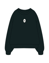 The Mens Crewneck - Pine Green - Activate House - Center Chest Oval - Embroidered - Full Color