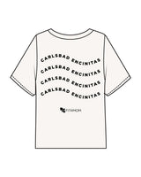 The Midweight Crop Tee - Ivory - Fit 4 Mom Carlsbad Encinitas - Left Chest & Back Stacked - Black