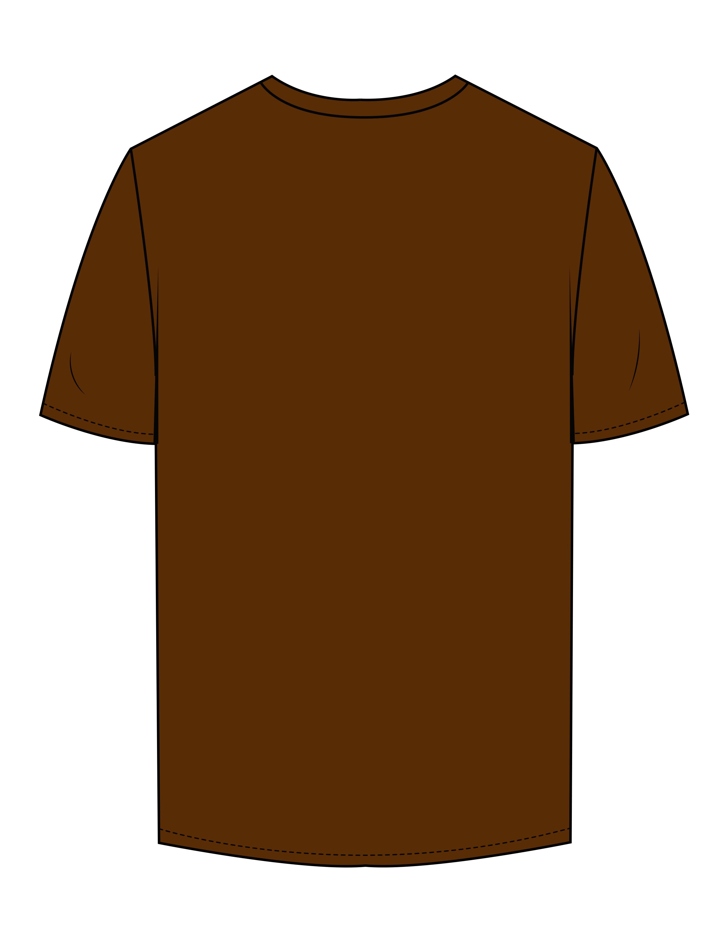 The Mens Tee - Chocolate - Karve - Center Chest - Printed - White