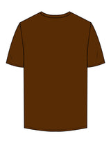 The Mens Tee - Chocolate - Karve - Center Chest - Printed - White