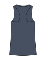 The Womens Full Length Tank - Indigo - Rebel Ride - Chest Image Stacked - Printed - Full Color