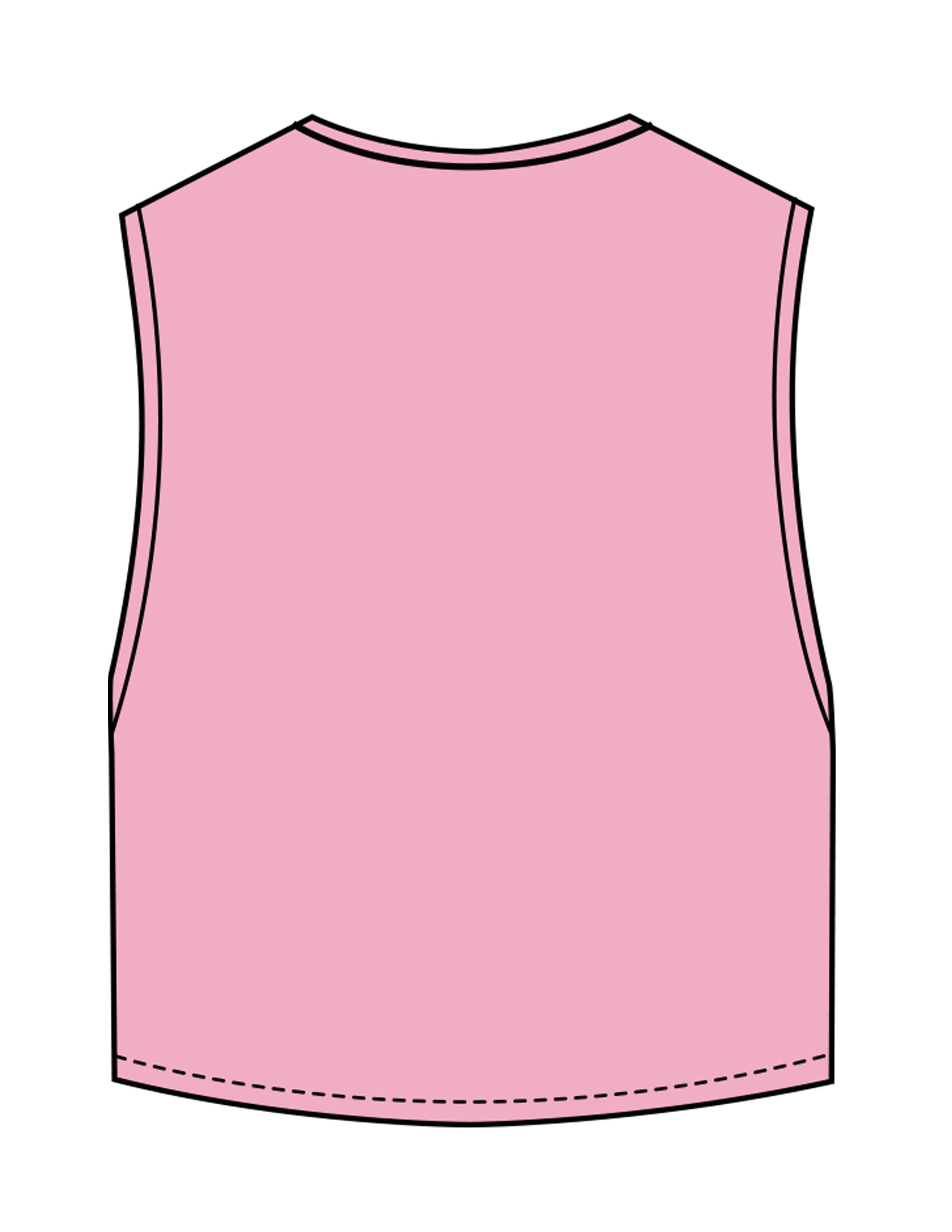 The Crop Muscle Tank - Bubblegum - Ignite Barre & Fitness - Left Chest - Printed - Off White