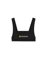 The Box Cut Bra - Black - SWEATDREAMS - Center Back "ENCINITAS" - Printed - Full Color