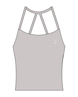 The Womens Sporty Tank - Grey - Team Sculpted - Left Chest & Center Back - Printed - White