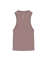 The Scoop Muscle Tank - Mauve - Core Crown Point - Left Chest Stacked & Back Vertical - Printed - White