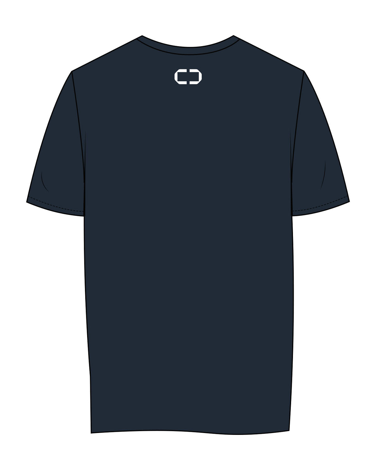 The Mens Tee - Navy - C2 Financial - Center Chest & Back Neckline - Printed - White