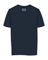 The Mens Tee - Navy - C2 Financial - Center Chest & Back Neckline - Printed - White
