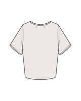 The Crop Tee - Bone - Scorch Fitness - Left Chest & Back Bottom Right - Embroidered - Full Color
