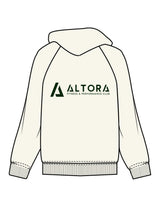 The Mens Hoodie - Off White - ALTORA - Left Chest & Back Stacked - Printed - Forest Green