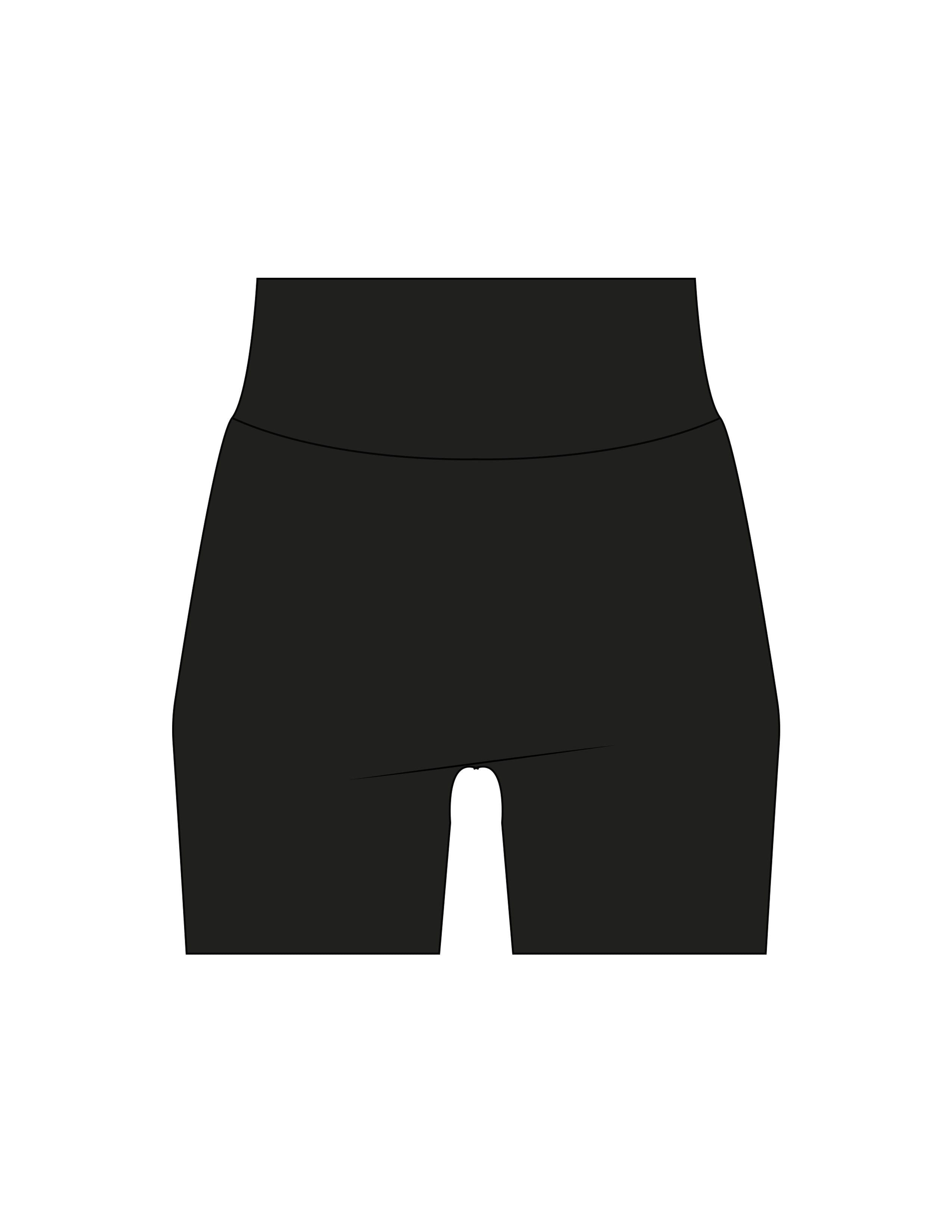 The Basic Short - Black - Coastal Movement - Center Back - Printed - White