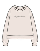 The Recycled Unisex Crewneck - Polar - THE PILATES DISTRICT - Center chest - Printed - Black