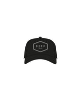 The Foam Trucker - Black - DiffEyewear - Center Crown EST - Printed - White