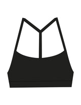The Basic Bra - Black - BlueCarrot - Center Back - Printed - White