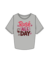 The Crop Tee - Heather - BAMB - Center Chest Stacked - Printed - Full Color