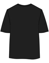 The Womens Oversized Tee - Black - Viva Pilates - Left Chest Stacked - Printed - White