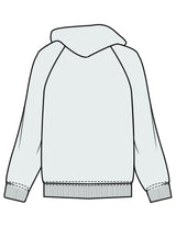 The Mens Hoodie - Seafoam - Movement With Chels - Left Chest Arc Stacked & Right Sleeve - Printed - Dark Blue