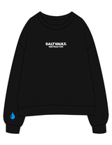 The Womens Crewneck - Black - Saltvault Instructor - Center Chest & Right Wrist - Printed - Full Cololr