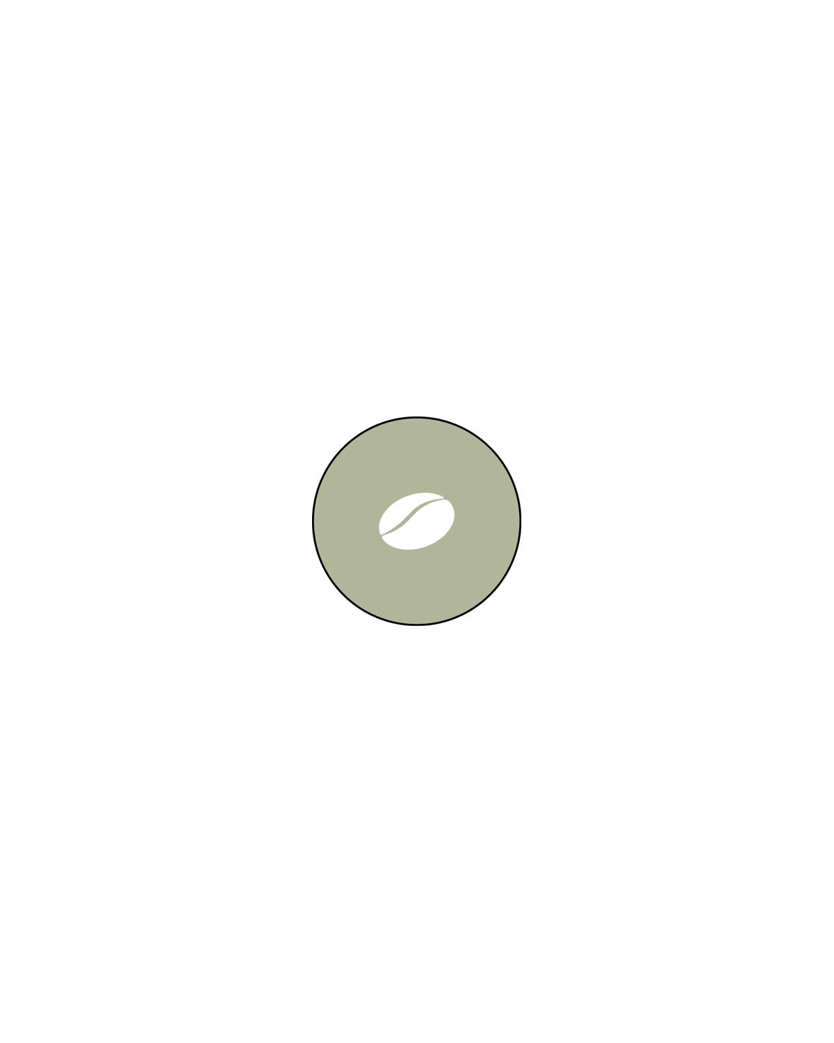 The Water Bottle - Pistachio - Bean Head - Center Body - Bottle Cap - Printed - White
