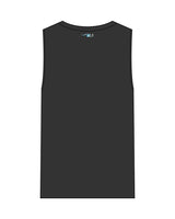 The Mens Heavyweight Tank - Washed Black - East Coast Performace Running - Center Chest Arc Stacked - Back Neckline - Printed - Full Color