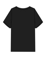 The Mens Heavyweight Tee - Black - Odyssey Performance - Center Chest Stacked - Printed - White