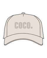 The Canvas Cap - Ecru - Dr.Courtney - Center - EmbRoidered - Tone on Tone