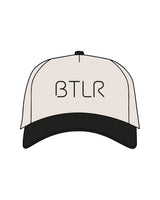 The Canvas Cap - Natural / Black - BTLR - Center Crown - Printed - Black