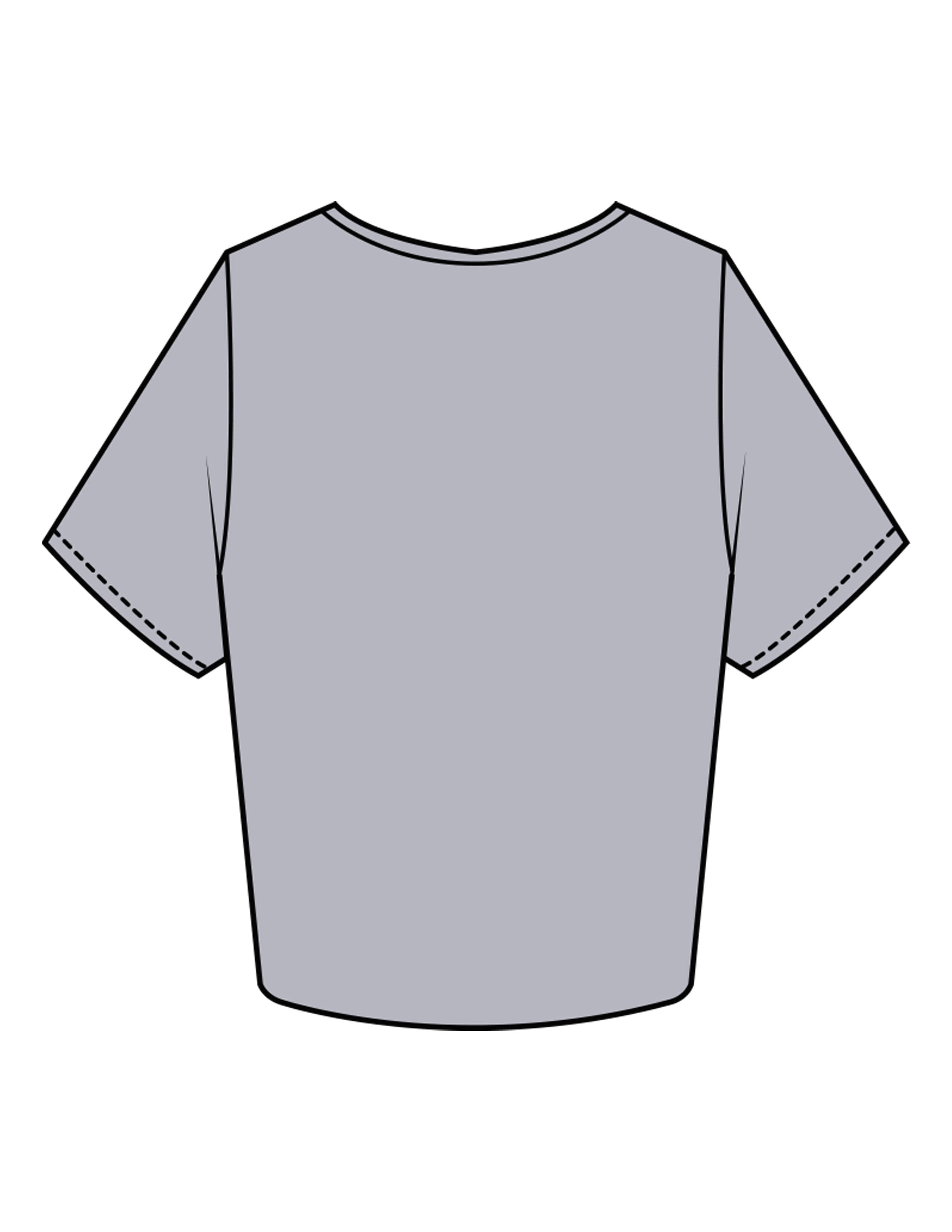 The Crop Tee - Heather - Fase Lagree - Center Chest - Printed - Charcoal