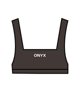 The Box Cut Bra - Cafe - Onyx Fit - Center Chest & Back - White