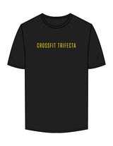 The Mens Tee - Black - Crossfit Trifecta - Center Chest & Full Back - Printed - Full Color