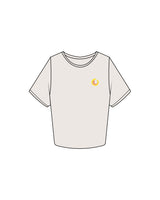 The Crop Tee - Bone - Scorch Fitness - Left Chest & Back Bottom Right - Embroidered - Full Color