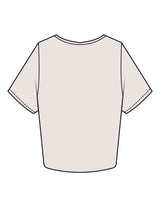 The Crop Tee - Bone - OCWC - Chest Stacked - Printed - Green
