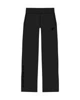The Straight Leg Sweatpant - Black - New Mom School - Left Leg Logo & Right Leg  - Printed - Tone on Tone