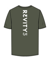 The Mens Tee - Cypress - REVITY3 - Left Chest & Back Center - White