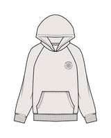 The Womens Hoodie - Bone - MD Hyperbaric - Left Chest Round & Back Illustration - Printed - Navy