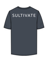 The Mens Tee - Petrol - Sultivate - Left Chest Icon & Back Shoulder - Printed - White