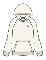 The Mens Hoodie - Off White - ALTORA - Left Chest & Back Stacked - Printed - Forest Green