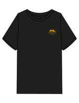 The Mens Heavyweight Tee - Black - ML Contracting LLC - Left Chest & Back Image - Printed - Full Color