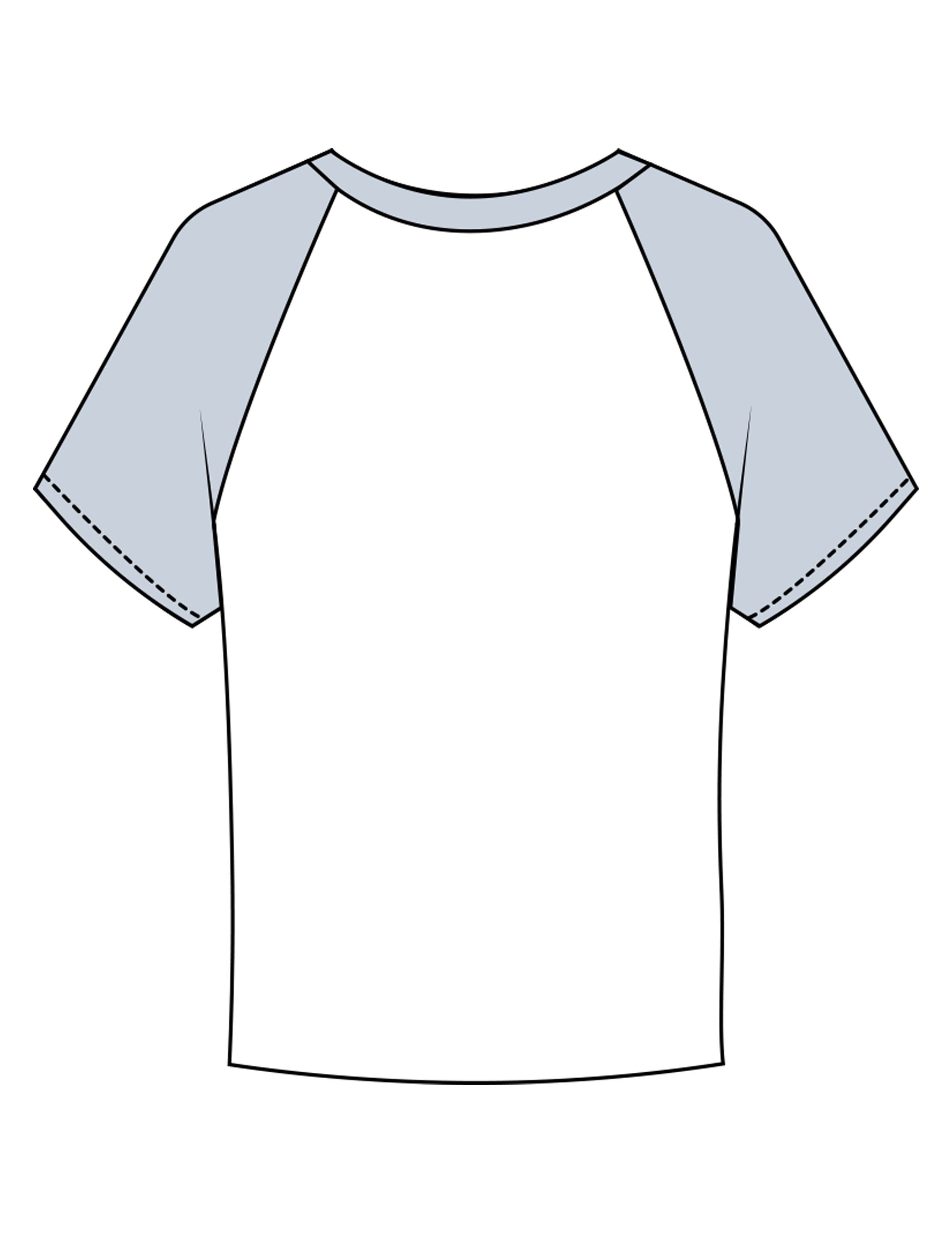 The Micro Rib Baby Tee - White / Baby Blue - Golden Hour - Center Chest Stacked - Printed - Baby Blue