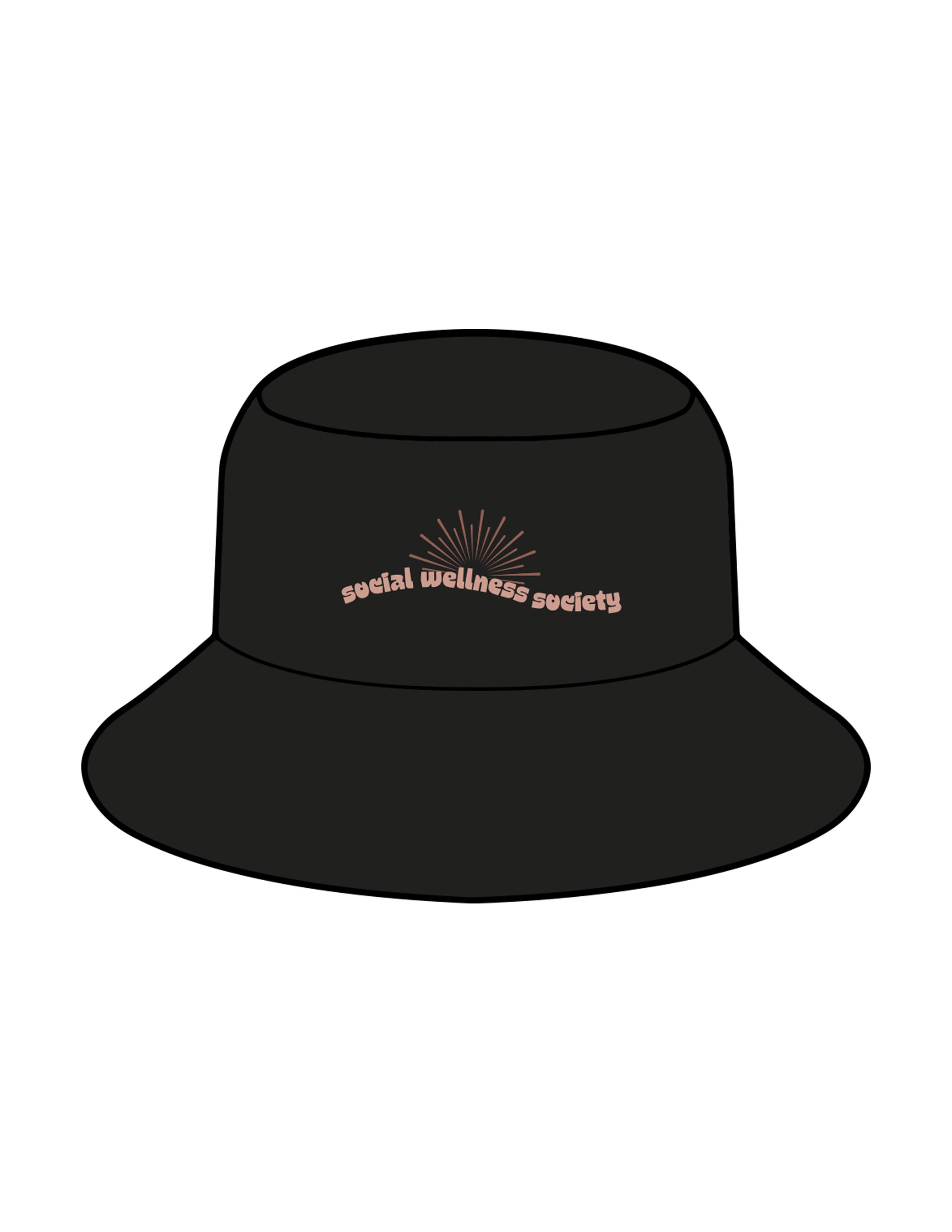 The Bucket Hat - Black - SWS - Center Crown - Embroidered - Full Color